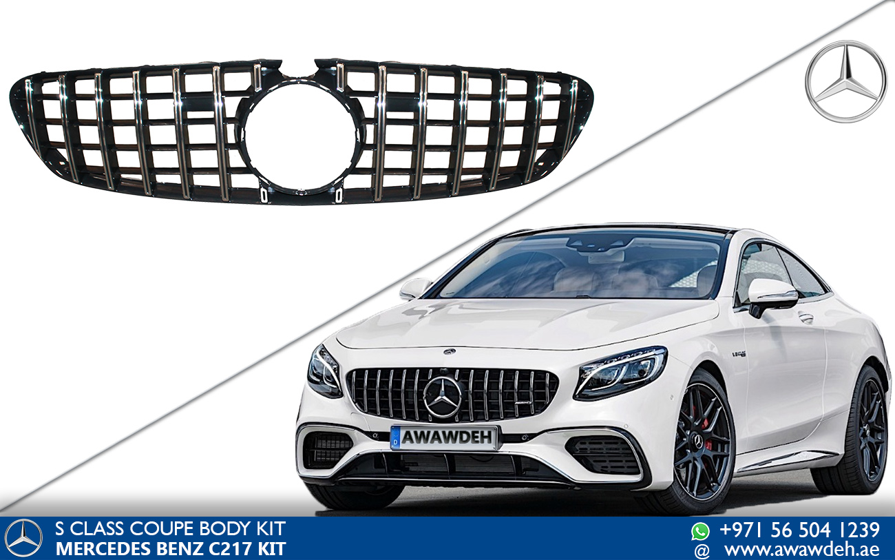 Mercedes s coupe front grill upgrade
